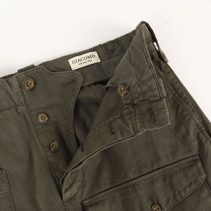 21AW 製品染め ストレッチギャバ カーゴパンツ (GIACOMO)