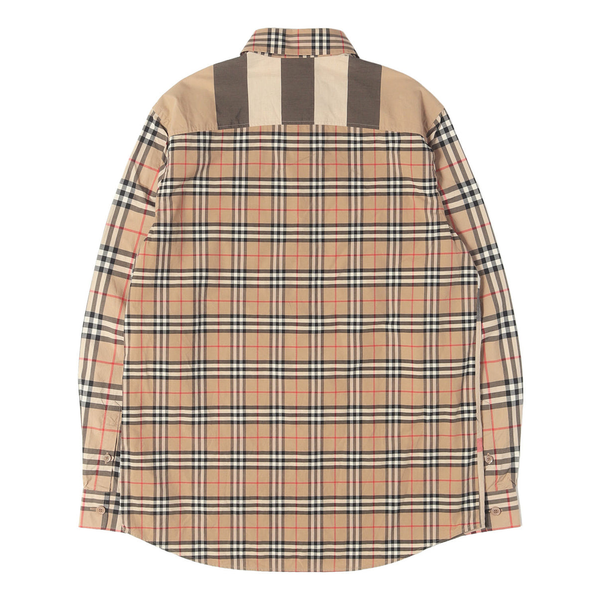 20AW ノバチェック パッチワーク ドレスシャツ