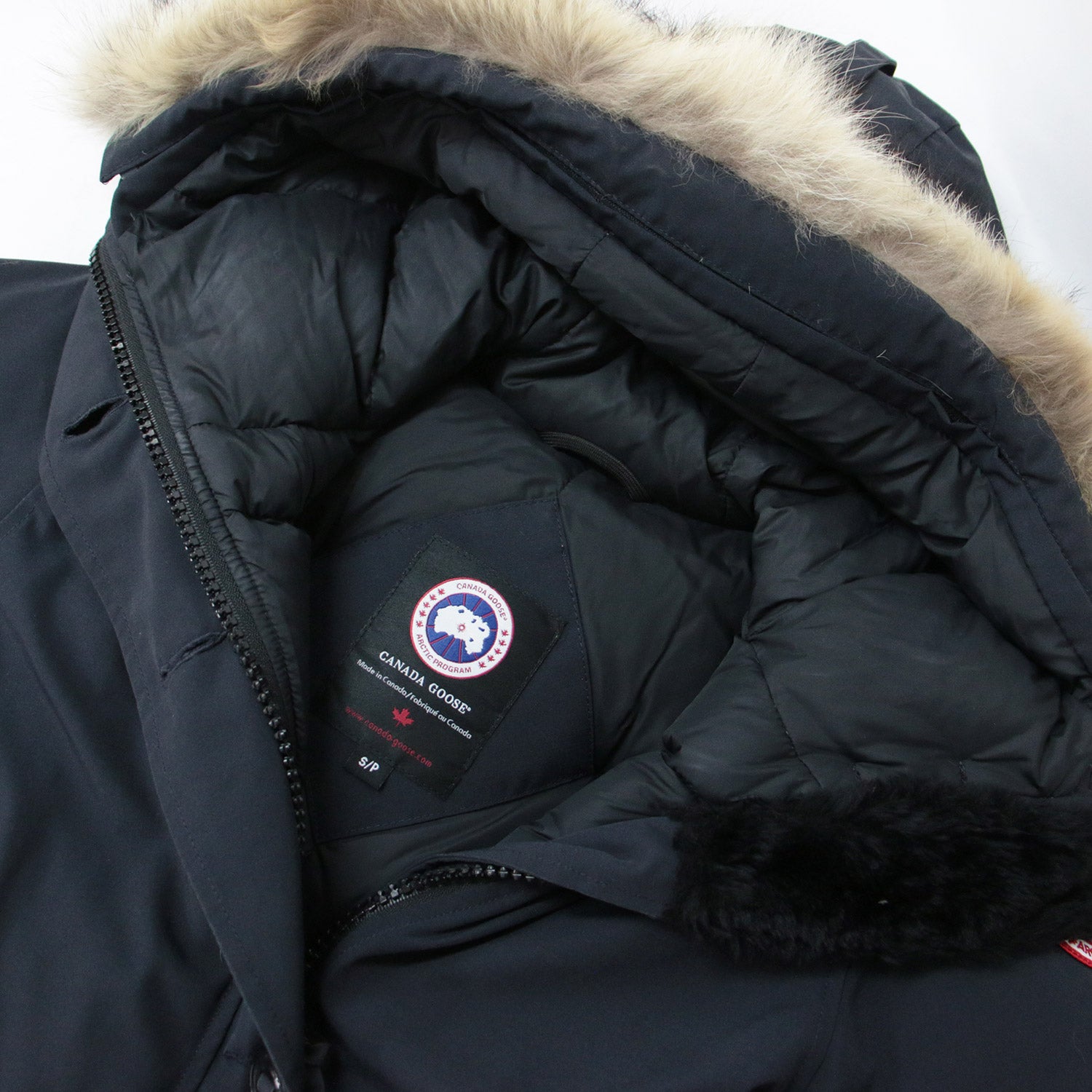 CANADA GOOSE (カナダグース) ダウンコート ミディ丈 長袖 フード ファー ブロンテパーカー BRONTE PARKA 2600JL  230420 - ブランド古着の通販・買取 | BEEGLE by Boo-Bee