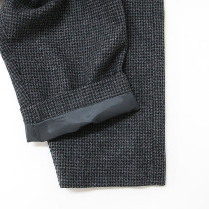 コート ステンカラーコート ロング 長袖 Aライン チェック柄 ウール 22秋冬 230411