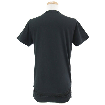 Tシャツ カットソー 半袖 ニット 切替 コットン 綿 230607