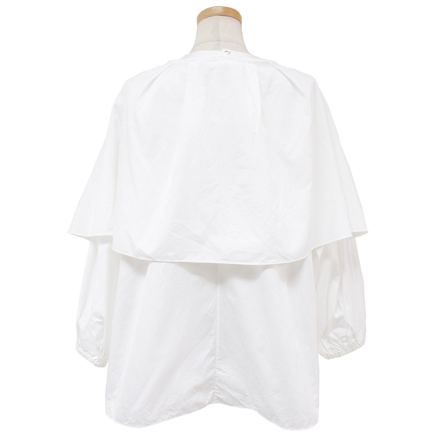 DRAWER (ドゥロワー) ブラウス プルオーバー クルーネック ボリューム  