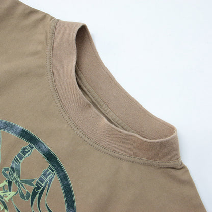 マキシTシャツ カルトゥッシュ 朝の散歩 / 半袖 コットン