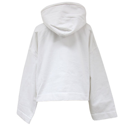 パーカー スウェット プルオーバー フーディー ショート丈 ワイド 裏毛 コットン 綿 240326