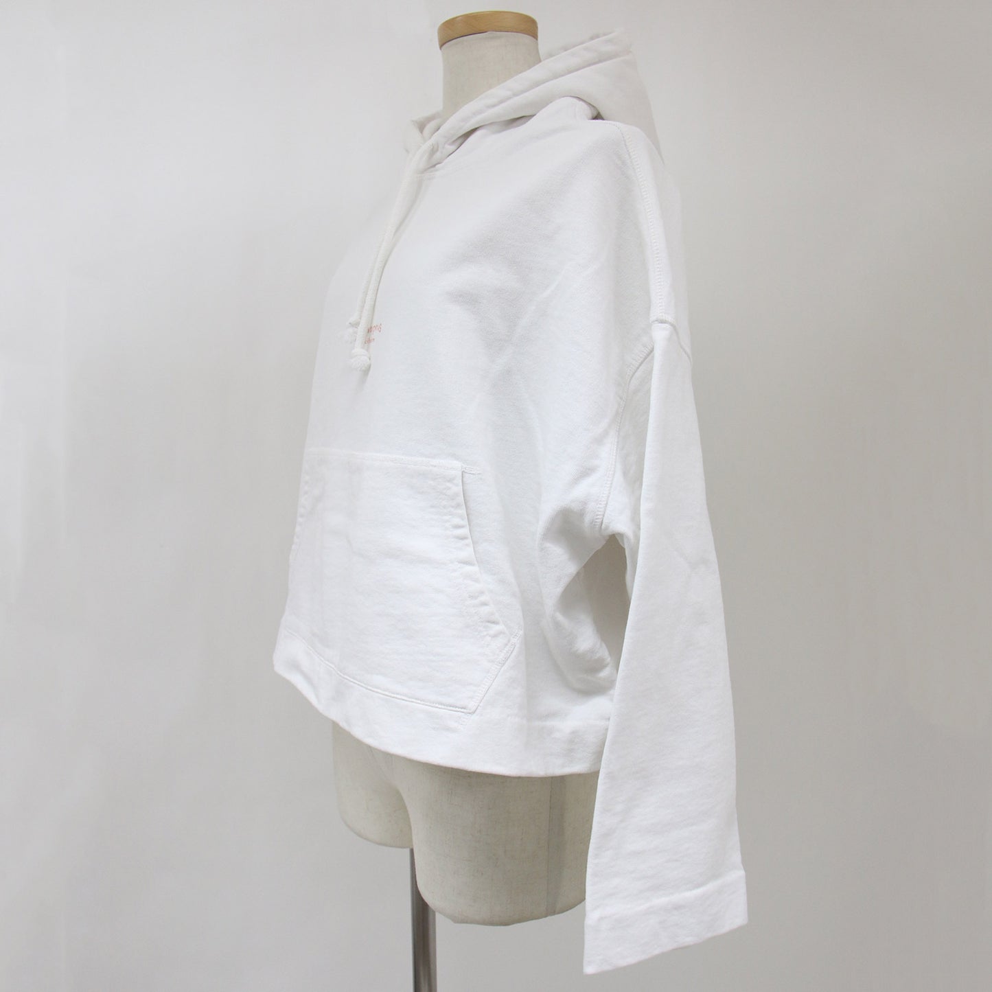 パーカー スウェット プルオーバー フーディー ショート丈 ワイド 裏毛 コットン 綿 240326