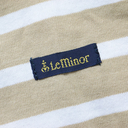 × 自由区 カットソー Tシャツ プルオーバー バスクシャツ ボートネック 長袖 ドロップショルダー ボーダー コットン 綿 230515