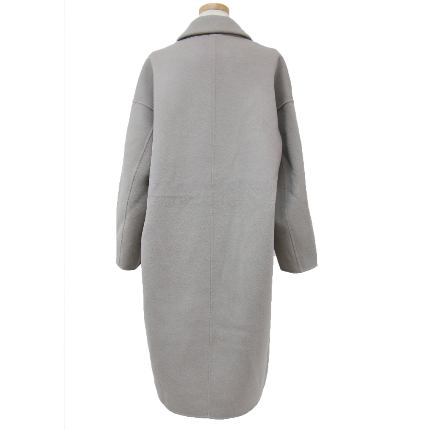 コート アウター ロング チェスター ダブルフェイス スナップボタン ウール コットン 綿 231215