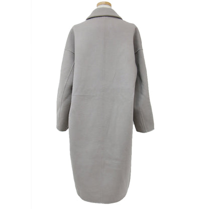 コート アウター ロング チェスター ダブルフェイス スナップボタン ウール コットン 綿 231215