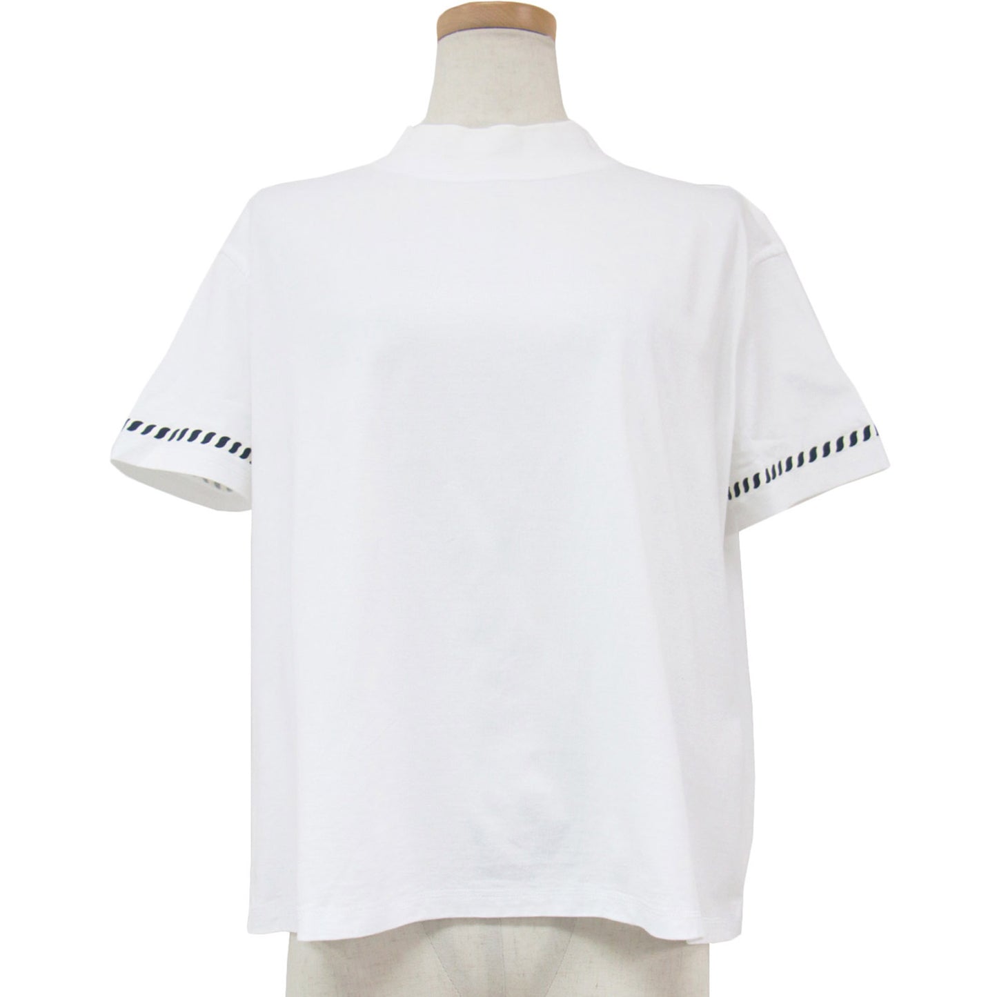 Tシャツ ボクシーフィット カノエ / 半袖 ハイネック プリント コットン