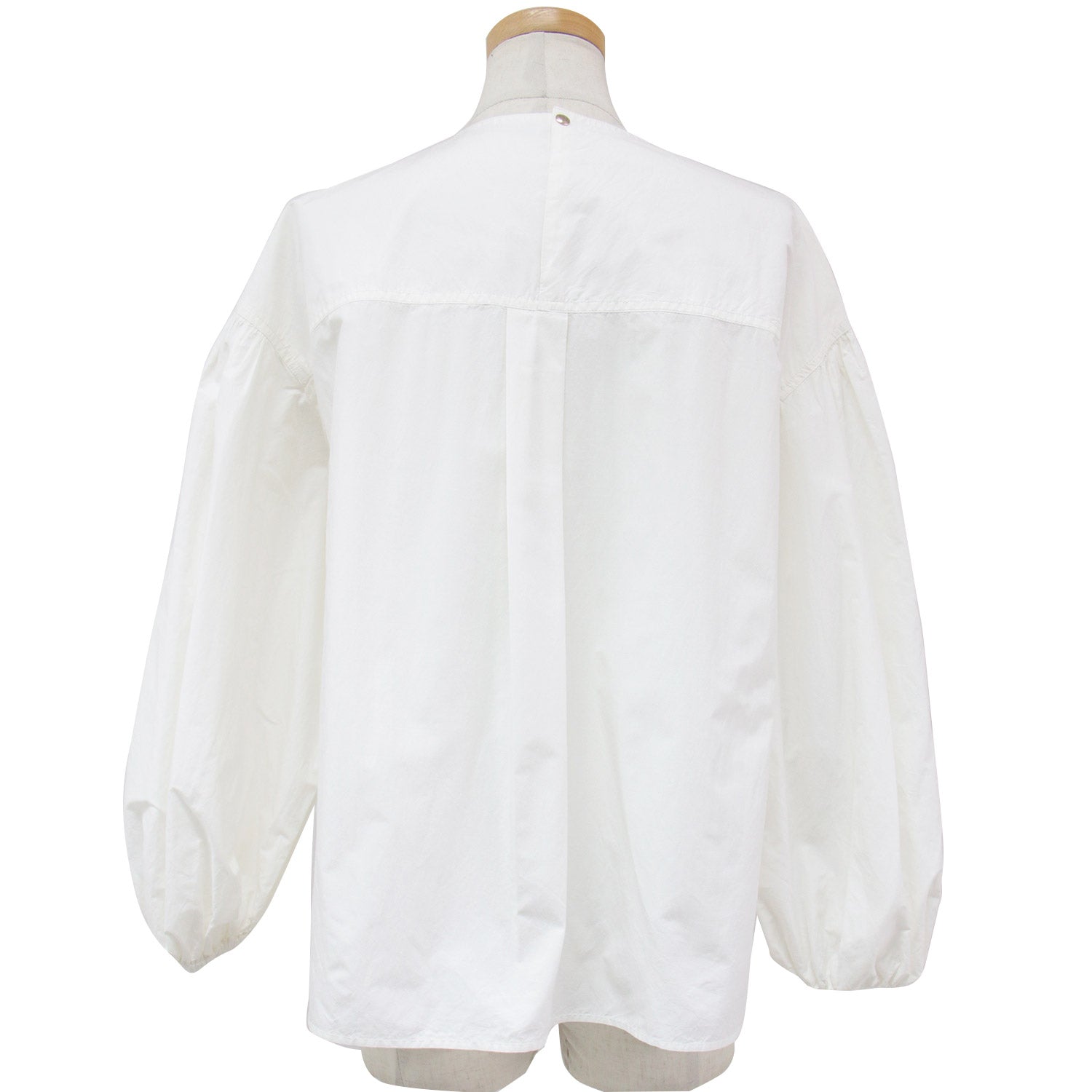 DRAWER (ドゥロワー) ブラウス 長袖 クルーネック ボリューム