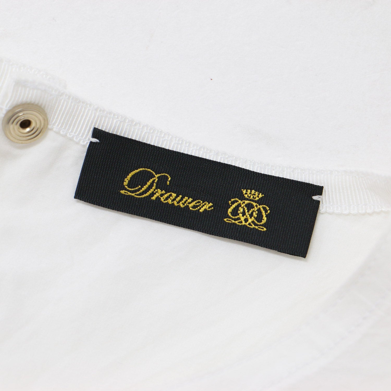 Drawer ドゥロワー　シルク　ブラウス　ホワイト Drawer ドゥロワー シルク ブラウス ホワイト