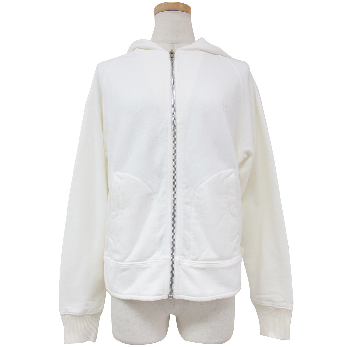 パーカー スウェット ブルゾン フルジップ 長袖 ラグランスリーブ サイドベルト 裏毛 コットン 綿 231109