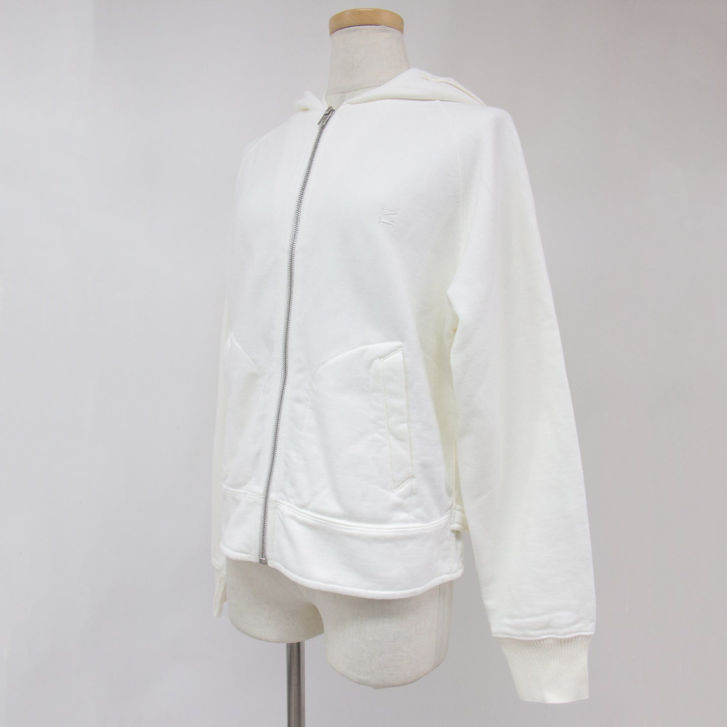 パーカー スウェット ブルゾン フルジップ 長袖 ラグランスリーブ サイドベルト 裏毛 コットン 綿 231109