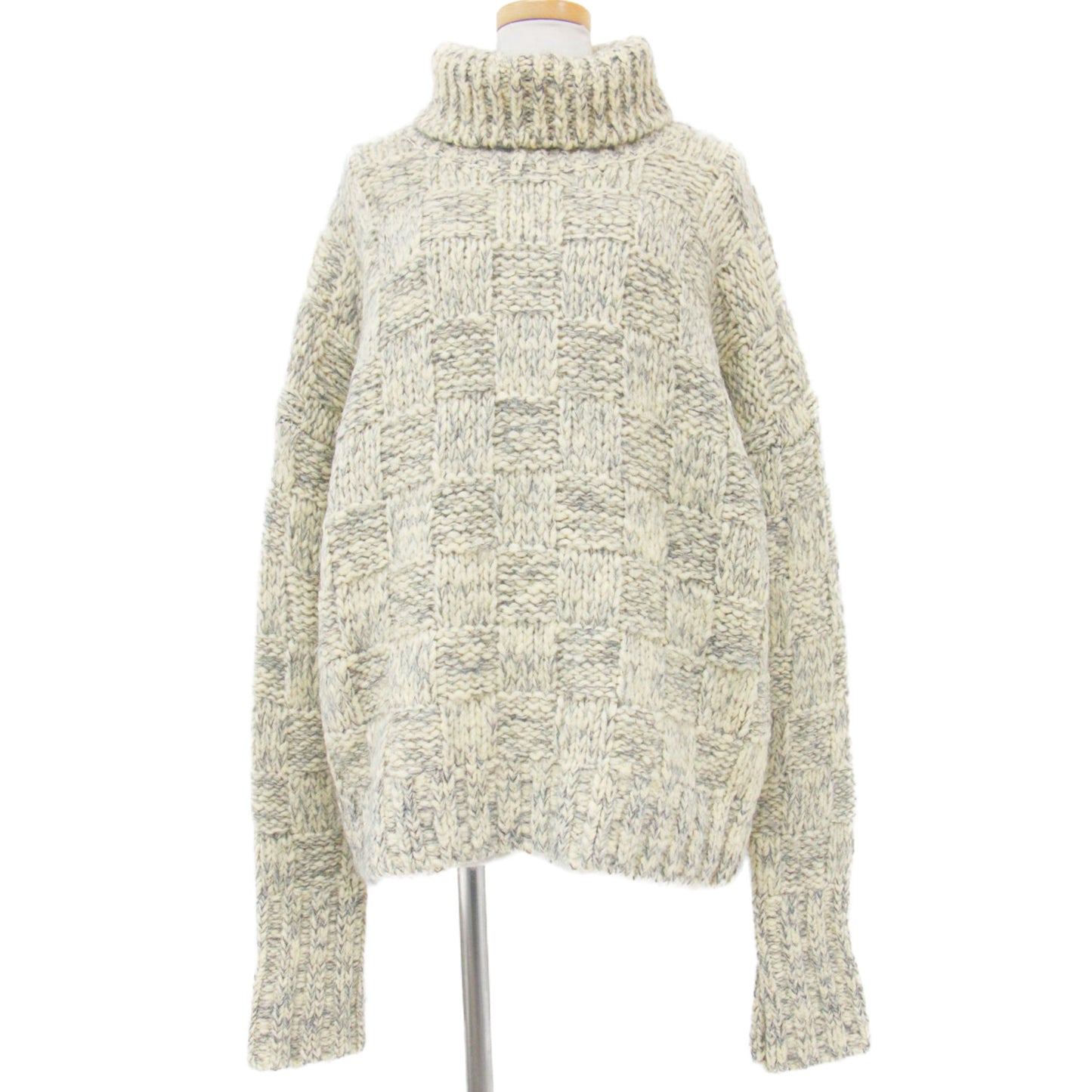 Plage プラージュ 別注 ニット プルオーバー 長袖 タートルネック バスケット編み ウール モヘヤ アルパカ 231221