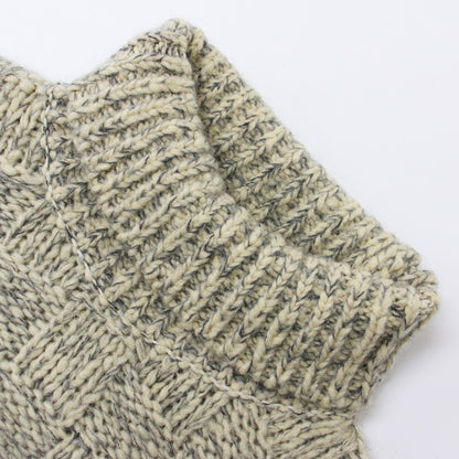 Plage プラージュ 別注 ニット プルオーバー 長袖 タートルネック バスケット編み ウール モヘヤ アルパカ 231221