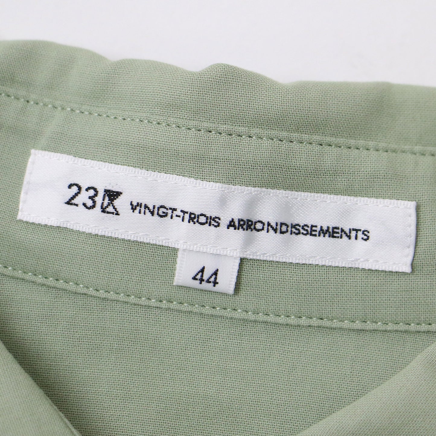 シャツ ブラウス 長袖 レギュラーカラー ロング シアー コットンボイル 240222