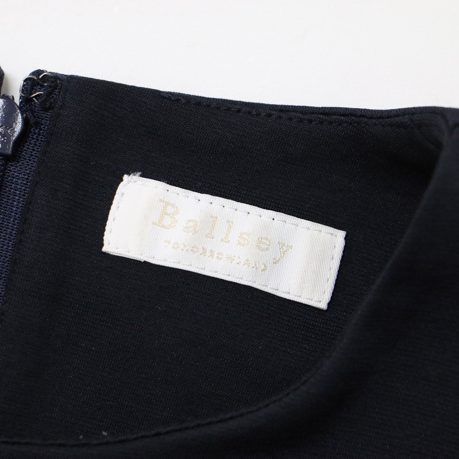 Ballsey ニットコンビポンチ クルーネックワンピース Ballsey