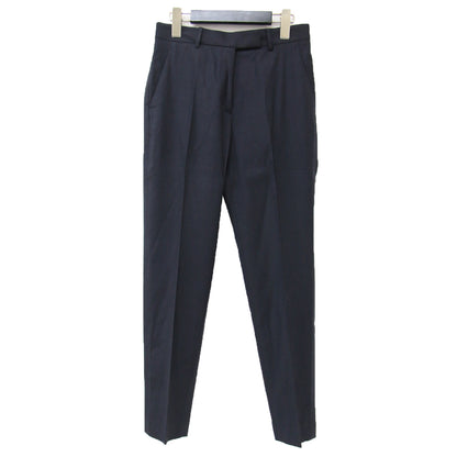 パンツ シガレットパンツ テーパード スリム クロップド丈 ウール レーヨン 240215