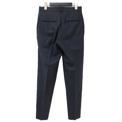 パンツ シガレットパンツ テーパード スリム クロップド丈 ウール レーヨン 240215