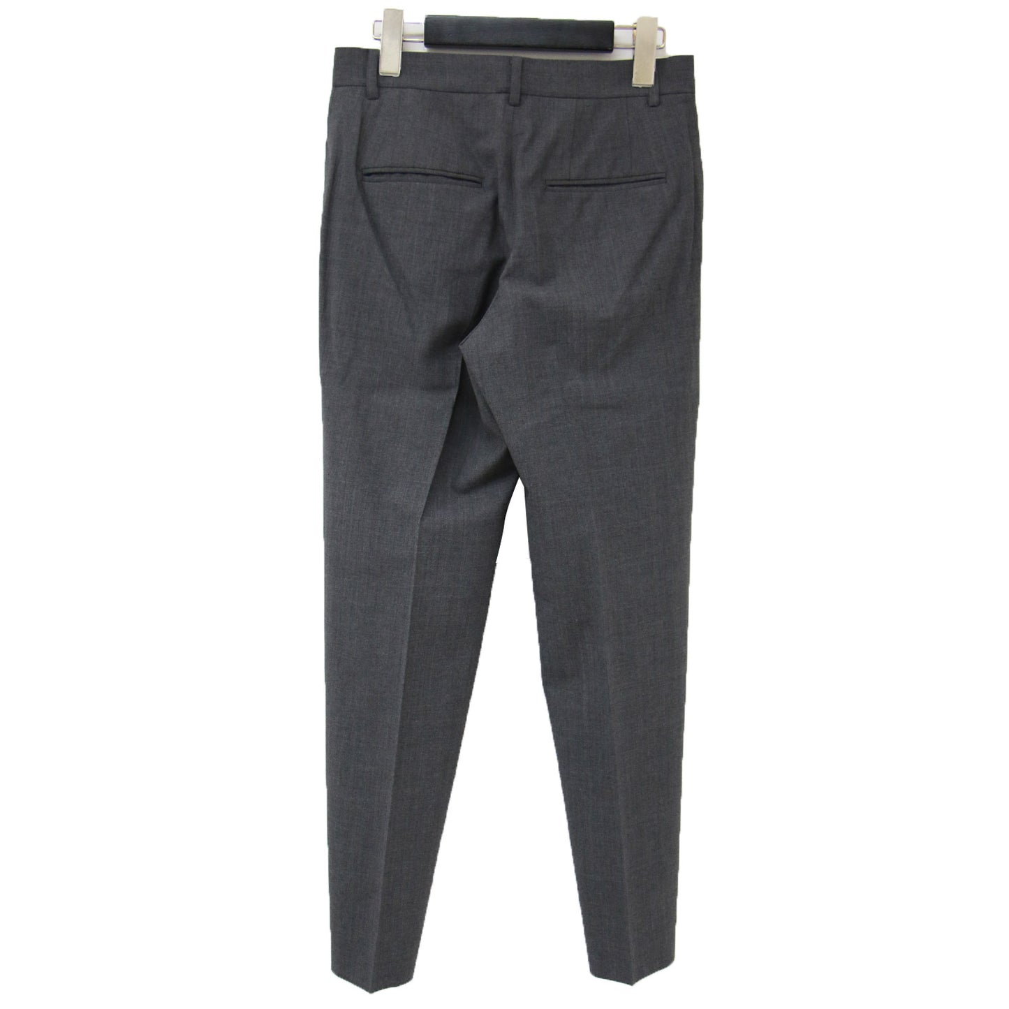 パンツ シガレットパンツ テーパード スリム クロップド丈 ウール レーヨン ナイロン 240215