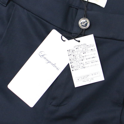 パンツ ロング クロップド アンクル丈 テーパード ロールアップ ウエストゴム タック ポリエステル レーヨン ポリウレタン 231113