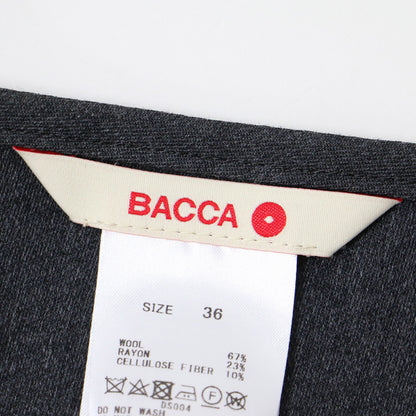 スカート オーバースカート ラップ ミディ 膝丈 ツイル ウール レーヨン 22秋冬 240124