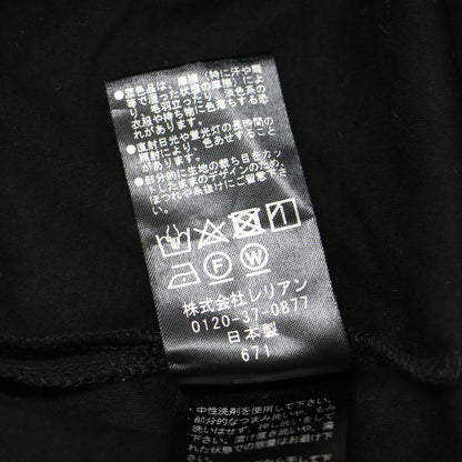 ポイントフリル クルーネック ノースリーブ カットソー / プルオーバー Tシャツ スリット コットン 240719