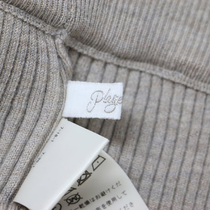 スカート ロング Iライン タイト ウエストゴム ドローストリング ニット リブ ハイゲージ ベーシック シンプル ウール ナイロン ポリウレタン 231201