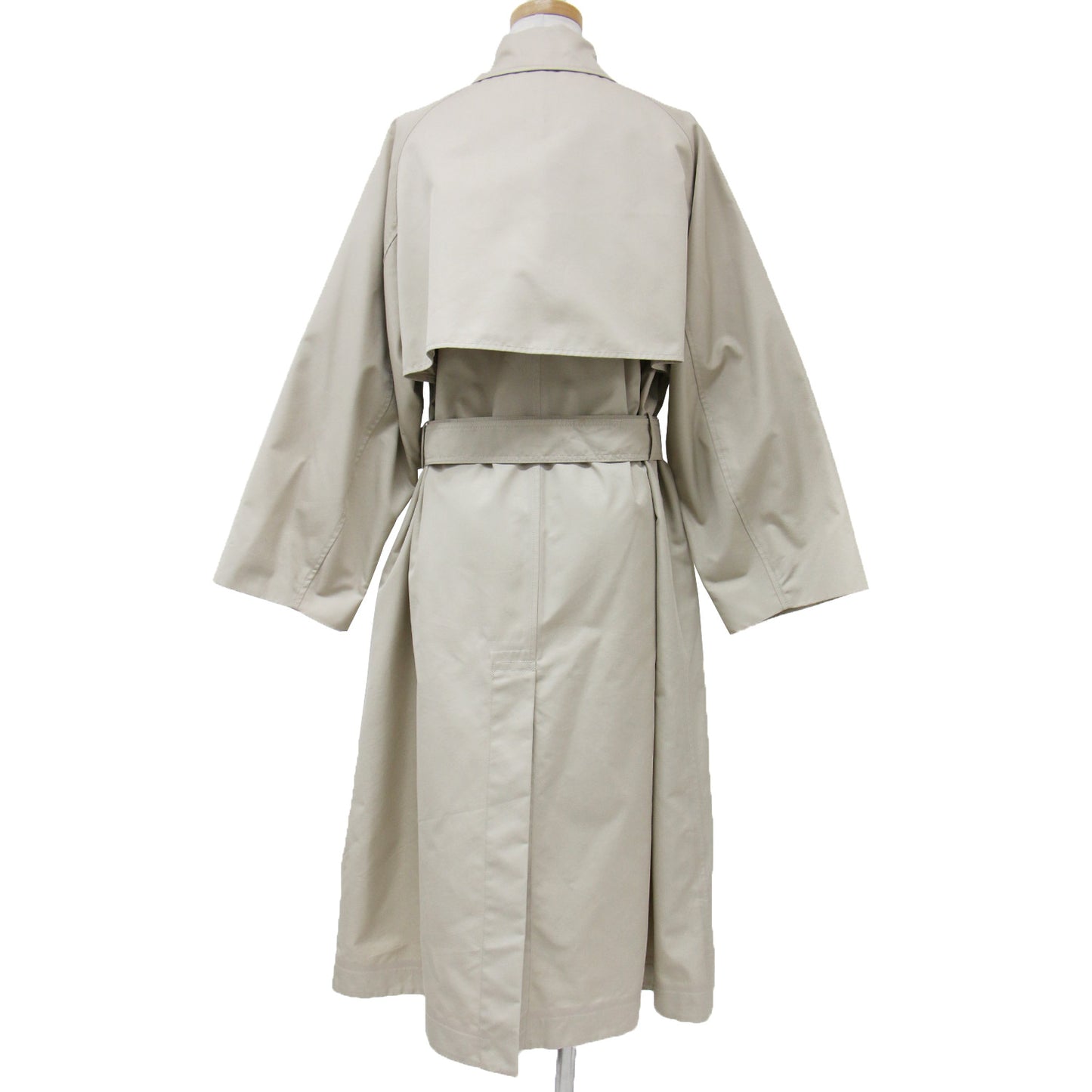アウター コート ロング トレンチコート ラグランスリーブ ダブルボタン ベルト ロゴ リバーシブル 2WAY コットン 綿 ポリエステル 231211