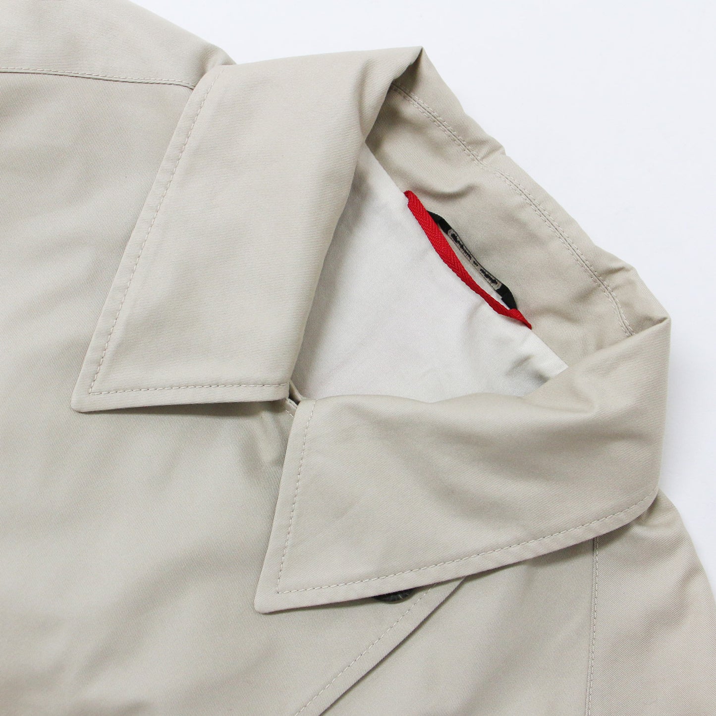 アウター コート ロング トレンチコート ラグランスリーブ ダブルボタン ベルト ロゴ リバーシブル 2WAY コットン 綿 ポリエステル 231211