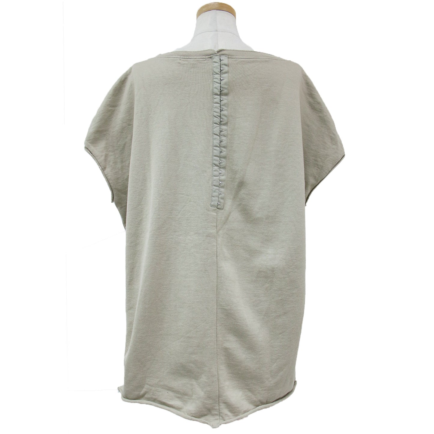 Tシャツ プルオーバー トレーナー 半袖 ホックテープ スリット コットン 綿 240312