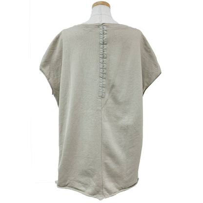 Tシャツ プルオーバー トレーナー 半袖 ホックテープ スリット コットン 綿 240312