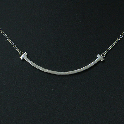 ネックレス ペンダント チェーン モチーフ T スマイル スモール K18 240208