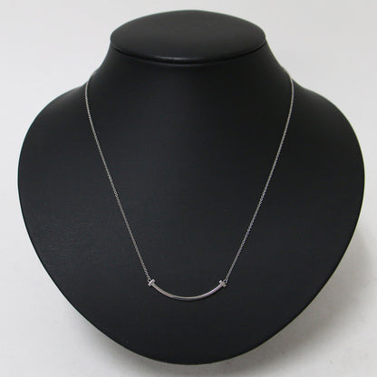 ネックレス ペンダント チェーン モチーフ T スマイル スモール K18 240208