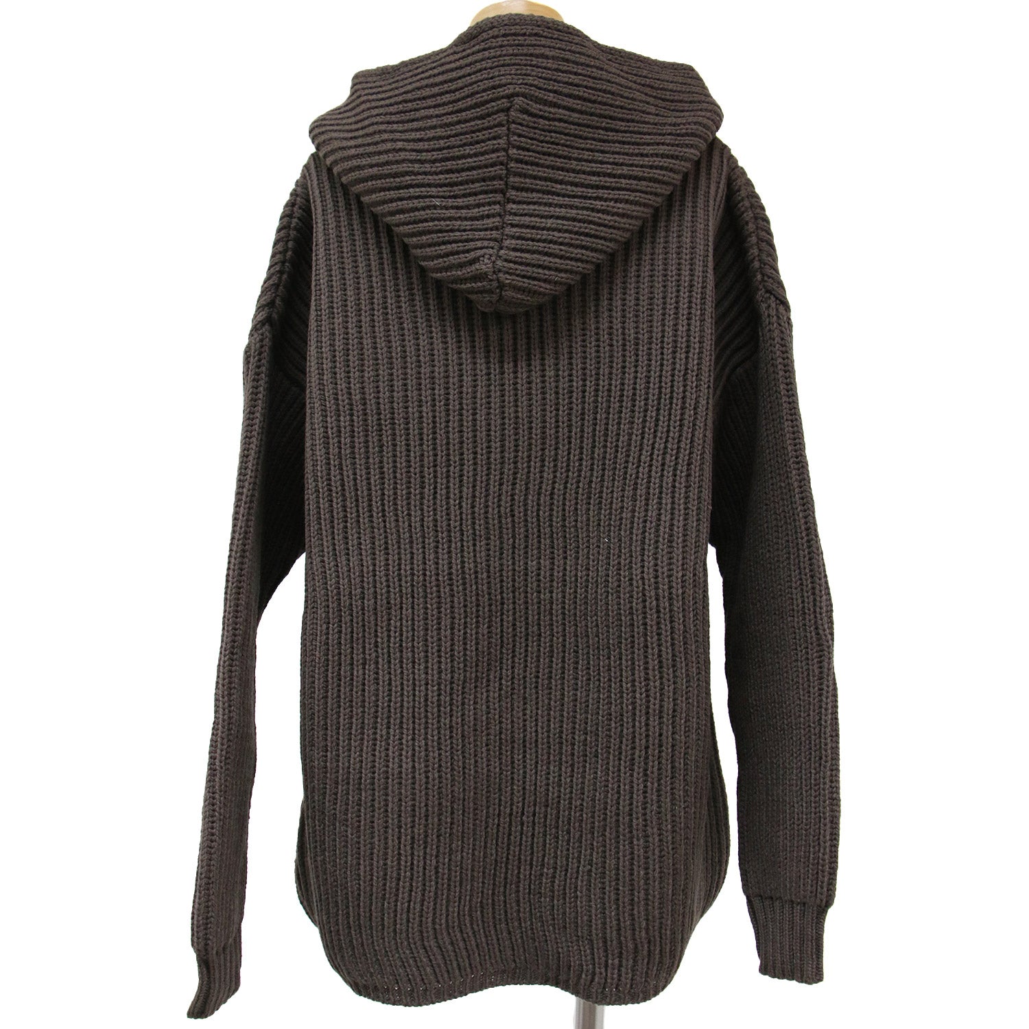 Oldderby Knitwear (オールドダービーニットウェア) ニット プルオーバー フード付き フーディー 長袖 Vネック ローゲージ  メリノウール 240222 - ブランド古着の通販・買取 | BEEGLE by Boo-Bee