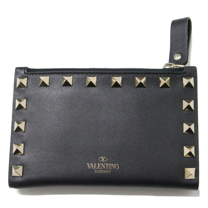 VALENTINO (ヴァレンティノ) 財布 2つ折り コンパクト 薄型 スタッズ  