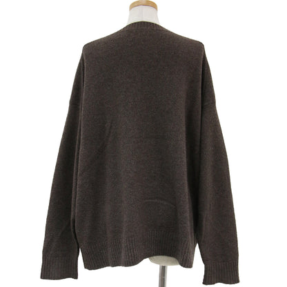 × Deuxieme Classe ドゥズィーエムクラス ニット セーター プルオーバー Vネック ドロップショルダー 長袖 ハイゲージ オーバーサイズ カシミヤ ウール 240126