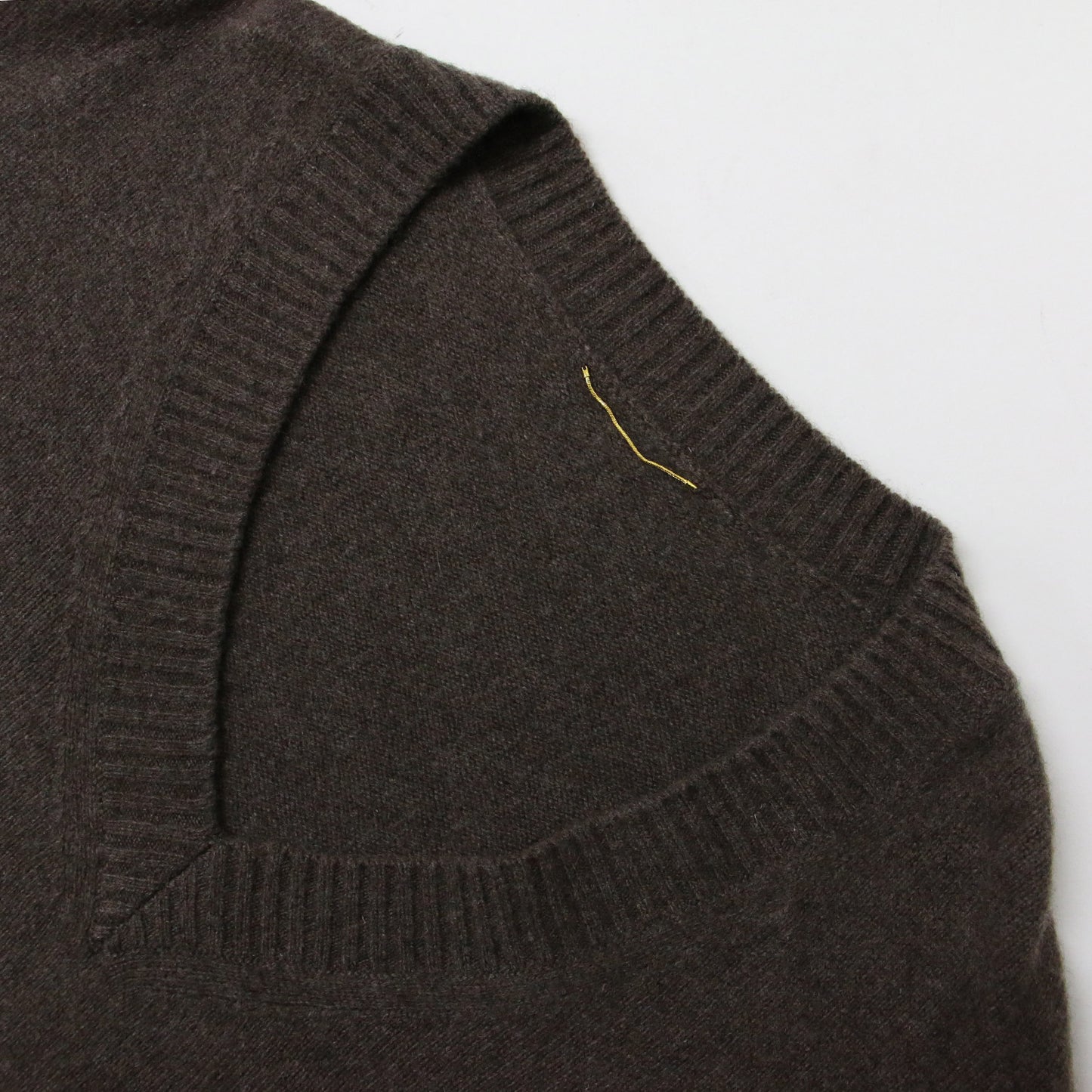 × Deuxieme Classe ドゥズィーエムクラス ニット セーター プルオーバー Vネック ドロップショルダー 長袖 ハイゲージ オーバーサイズ カシミヤ ウール 240126