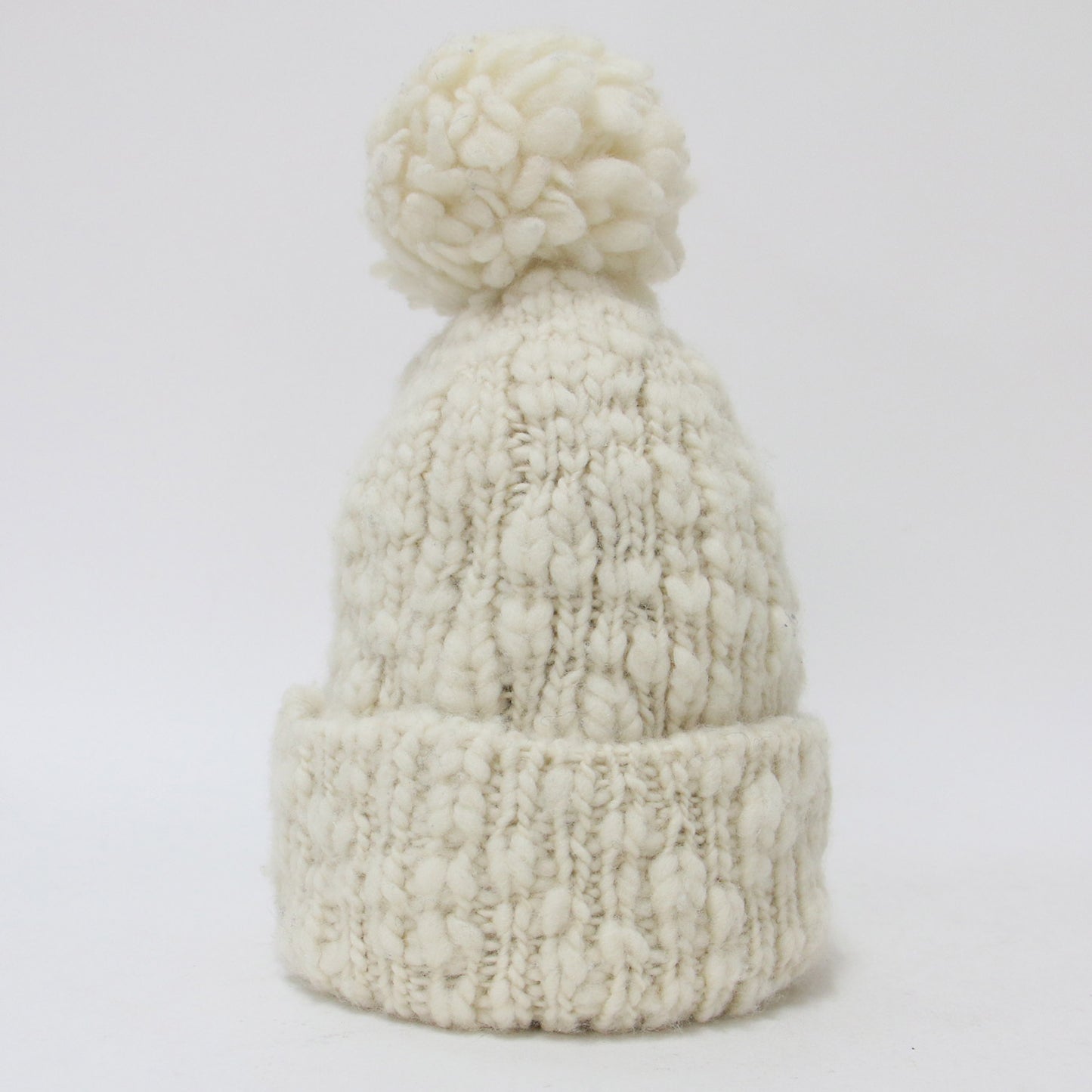 キャップ 帽子 ニット帽 ポンポン シンプル ウール 240112