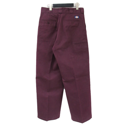 × GALLARDAGALANTE ガリャルダガランテ 別注 パンツ ロング ストレート ハイウエスト ワークパンツ ダブルニーパンツ ポリエステル コットン 綿 240209