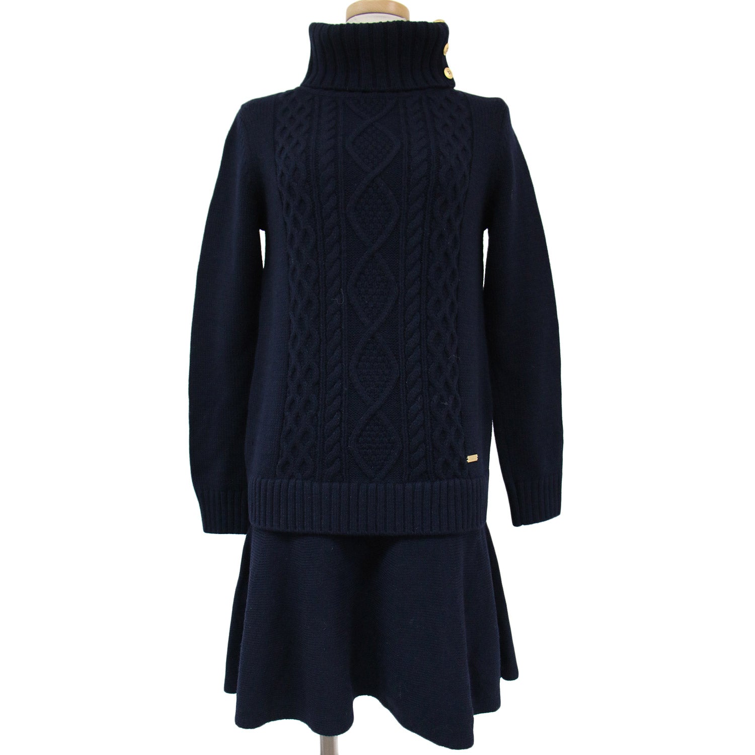 ブルーレーベルクレストブリッジ✨タートルネックニットワンピース  