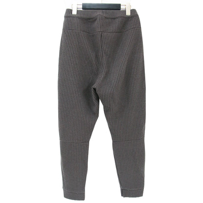 パンツ イージーパンツ ワッフル ニット ウエストゴム ウール混 240321