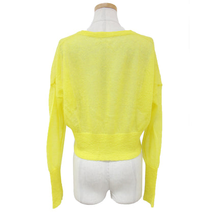 カーディガン ニット 長袖 Vネック ショート丈 モヘヤ ナイロン 240306