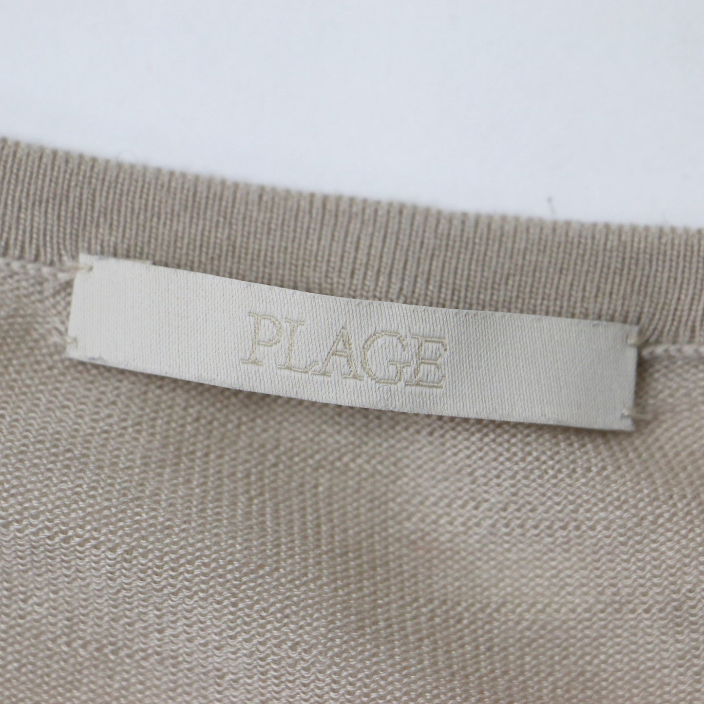 ニット プルオーバー クルーネック 長袖 薄手 ハイゲージ キュプラ ウール 23秋冬 240514