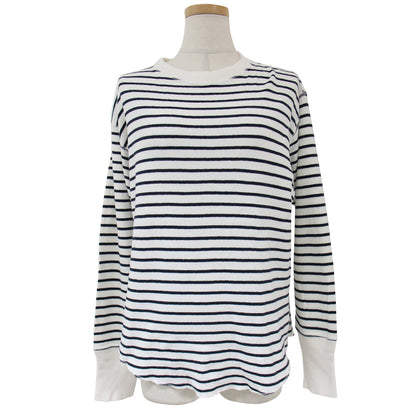 カットソー Tシャツ プルオーバー 長袖 クルーネック ボーダー ミリタリー コットン 綿 240326