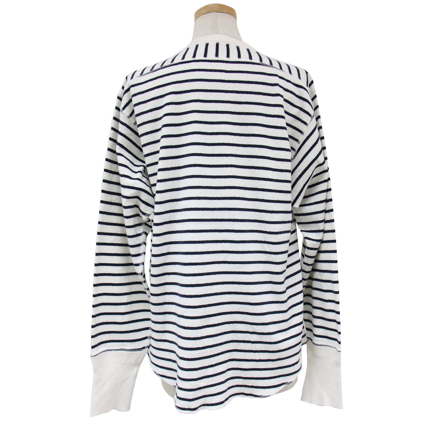 カットソー Tシャツ プルオーバー 長袖 クルーネック ボーダー ミリタリー コットン 綿 240326