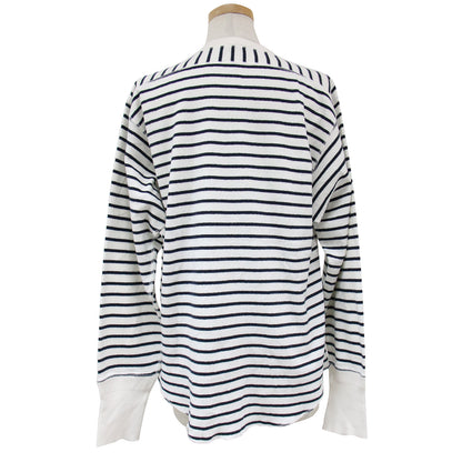 カットソー Tシャツ プルオーバー 長袖 クルーネック ボーダー ミリタリー コットン 綿 240326