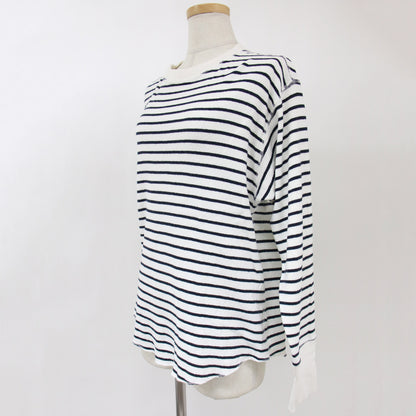 カットソー Tシャツ プルオーバー 長袖 クルーネック ボーダー ミリタリー コットン 綿 240326