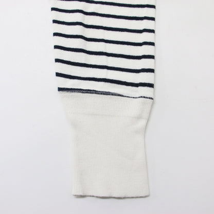 カットソー Tシャツ プルオーバー 長袖 クルーネック ボーダー ミリタリー コットン 綿 240326