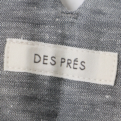 パンツ テーパードパンツ フロントタック ストレッチ リネン 麻 240410